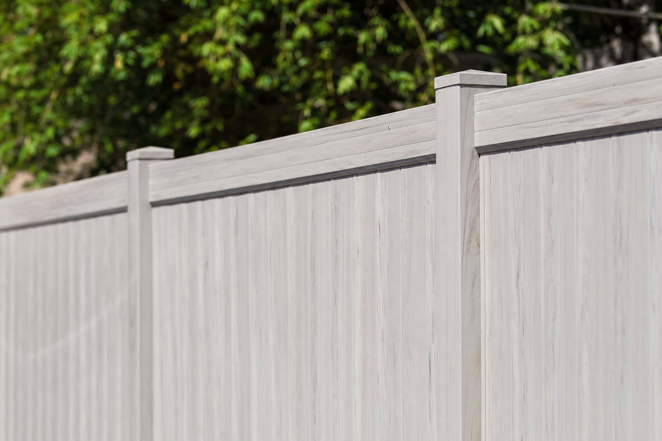 Vinyl fence installation